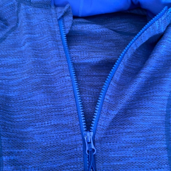 Women's Blue Zip-Up Hoodie - Picture 5 of 16